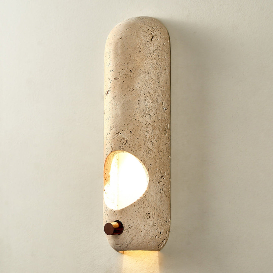 Travertine Oval Wall Sconce - Vakkerlight