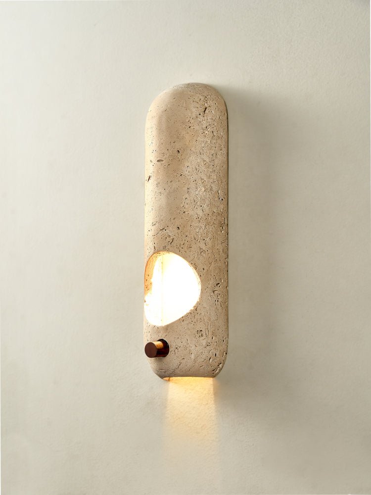 Travertine Oval Wall Sconce - Vakkerlight