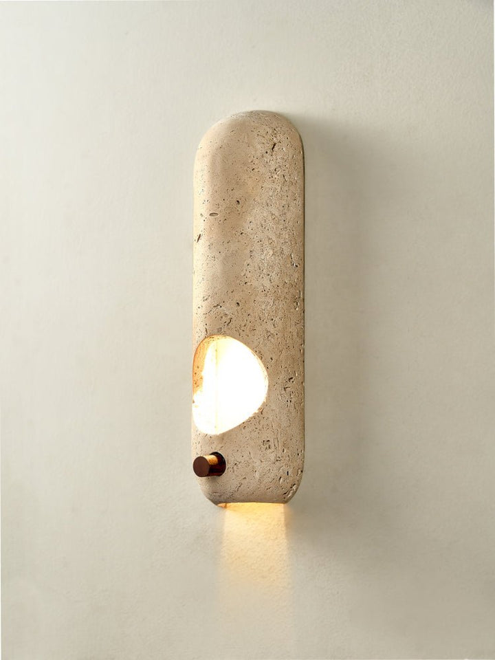 Travertine Oval Wall Sconce - Vakkerlight