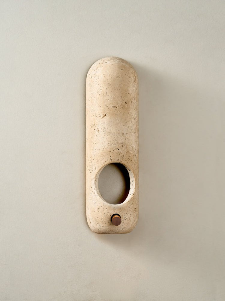 Travertine Oval Wall Sconce - Vakkerlight