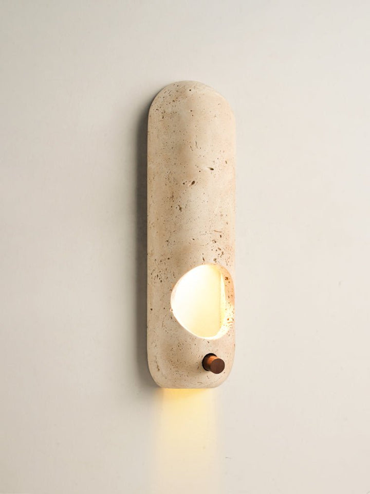 Travertine Oval Wall Sconce - Vakkerlight