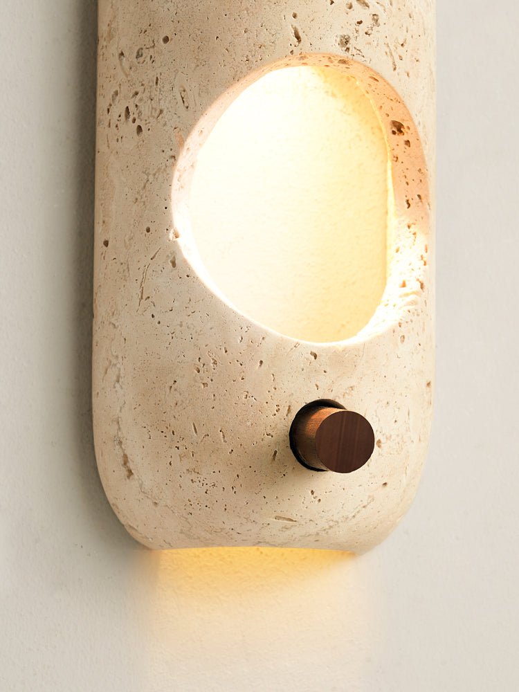 Travertine Oval Wall Sconce - Vakkerlight