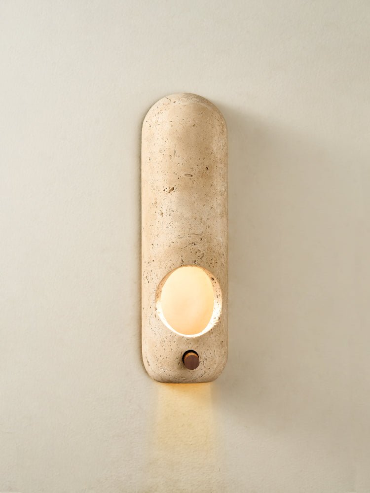 Travertine Oval Wall Sconce - Vakkerlight