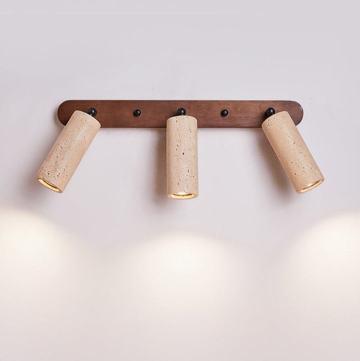 Travertine Triple Spotlight Wall Lamp - Vakkerlight