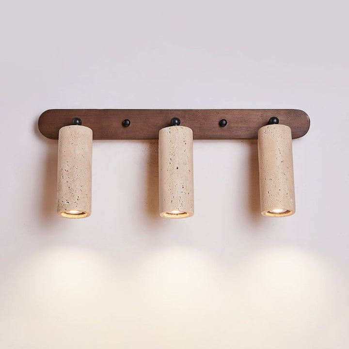 Travertine Triple Spotlight Wall Lamp - Vakkerlight