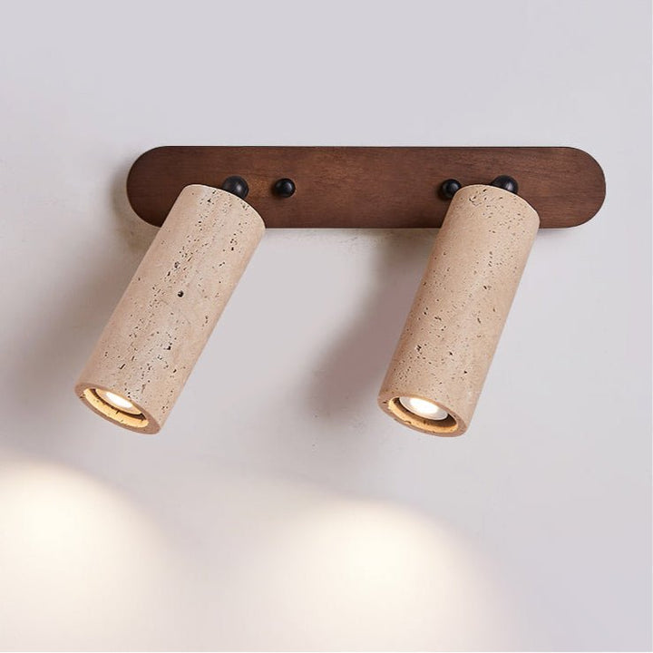 Travertine Triple Spotlight Wall Lamp - Vakkerlight