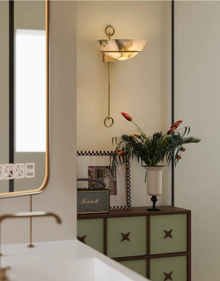 Tether Alabaster Wall Light - Vakkerlight
