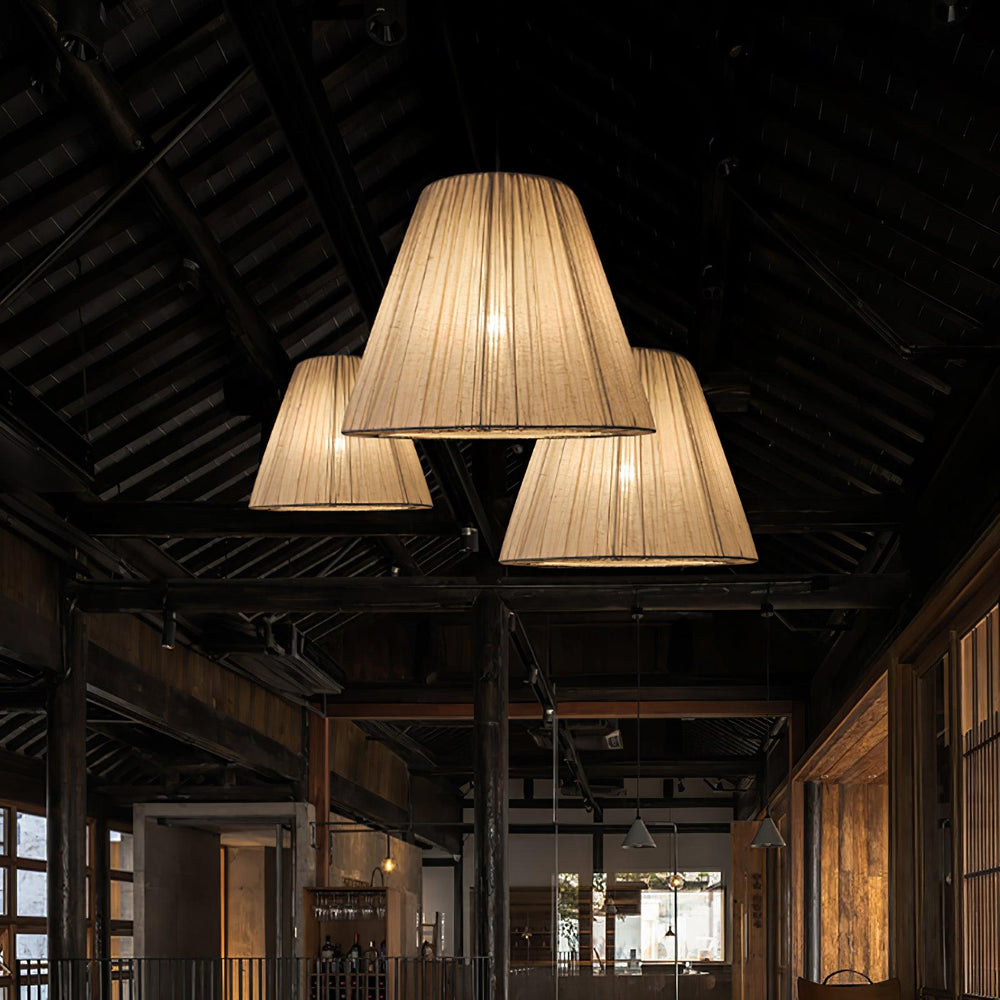 Textile Taper Pendant Lamp - Vakkerlight