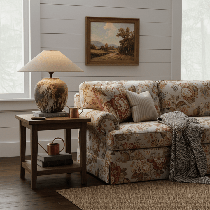 Textured Ceramic Jar Table Lamp - Vakkerlight