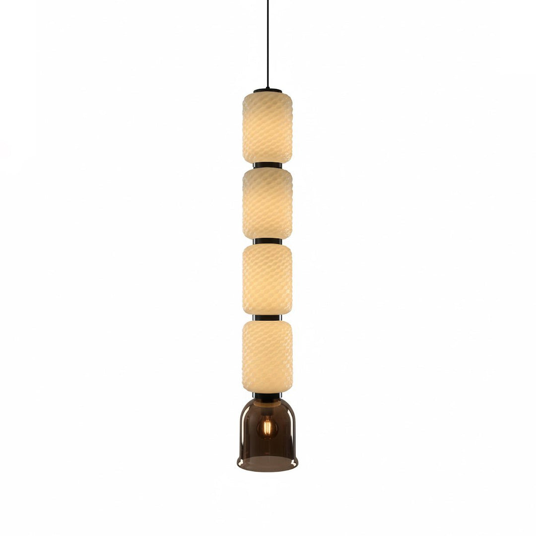 Textured Layered Glass Pendant Light - Vakkerlight