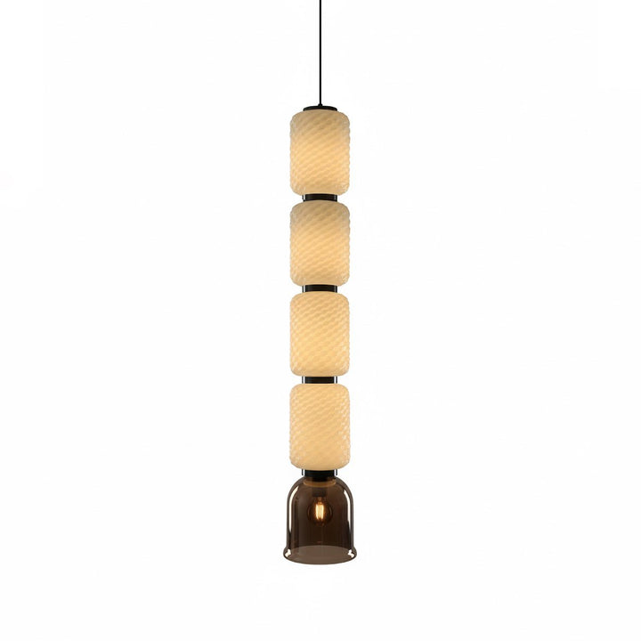Textured Layered Glass Pendant Light - Vakkerlight