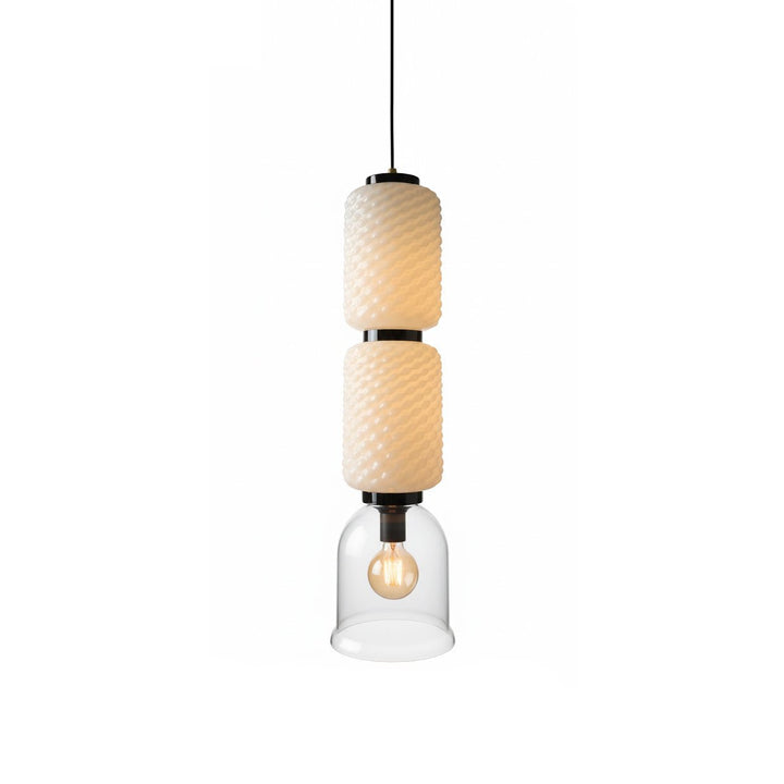 Textured Layered Glass Pendant Light - Vakkerlight