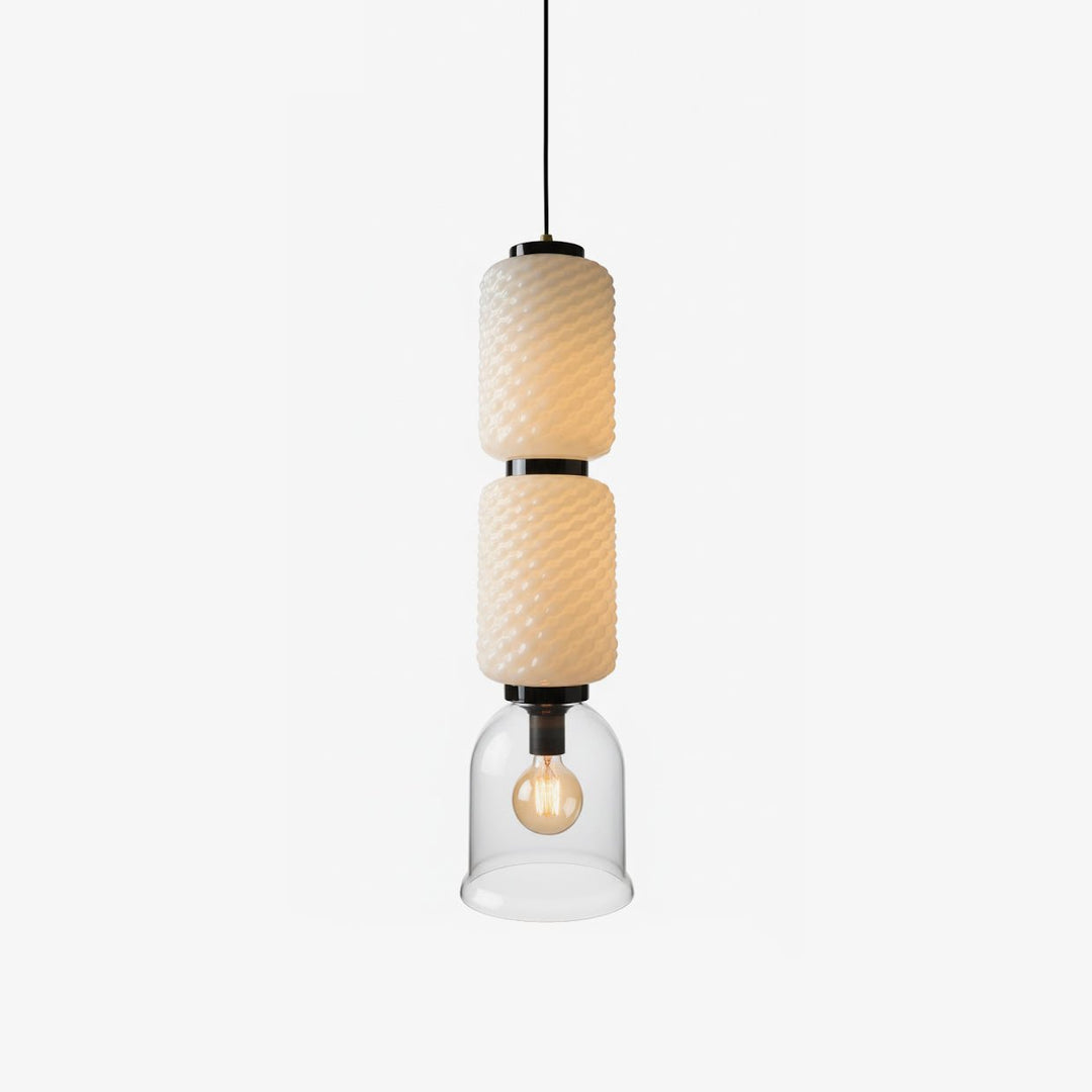 Textured Layered Glass Pendant Light - Vakkerlight