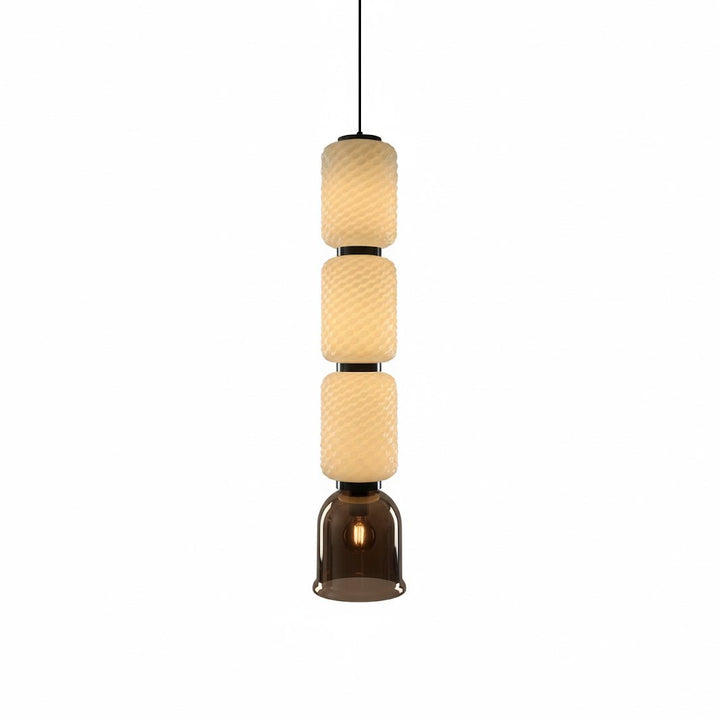 Textured Layered Glass Pendant Light - Vakkerlight