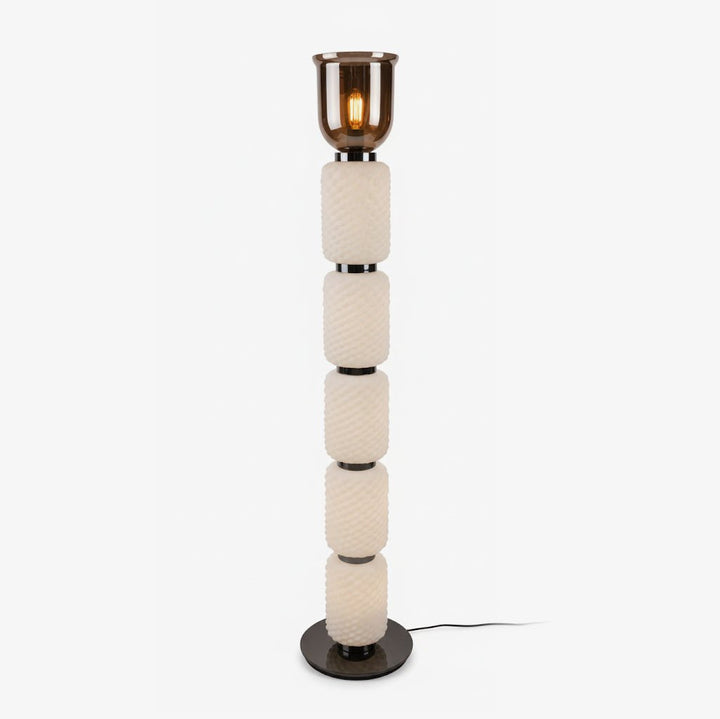 Textured Layered Glass Floor Light - Vakkerlight