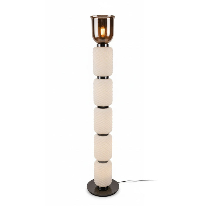 Textured Layered Glass Floor Light - Vakkerlight