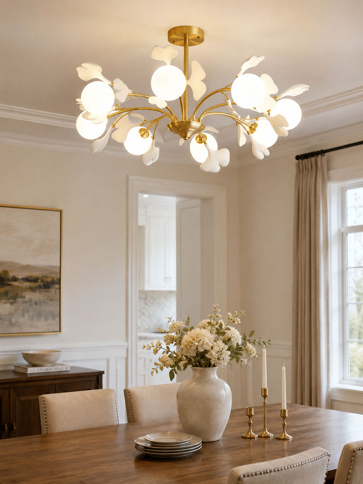 Thalassa Gingko Chandelier - Vakkerlight