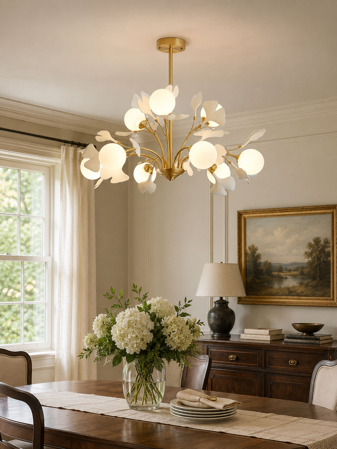 Thalassa Gingko Chandelier - Vakkerlight
