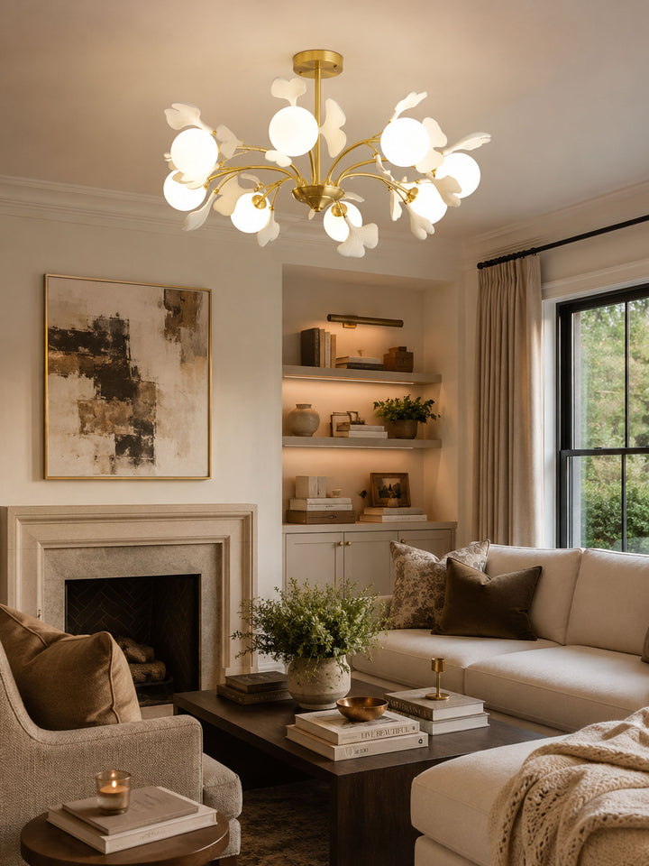 Thalassa Gingko Chandelier - Vakkerlight