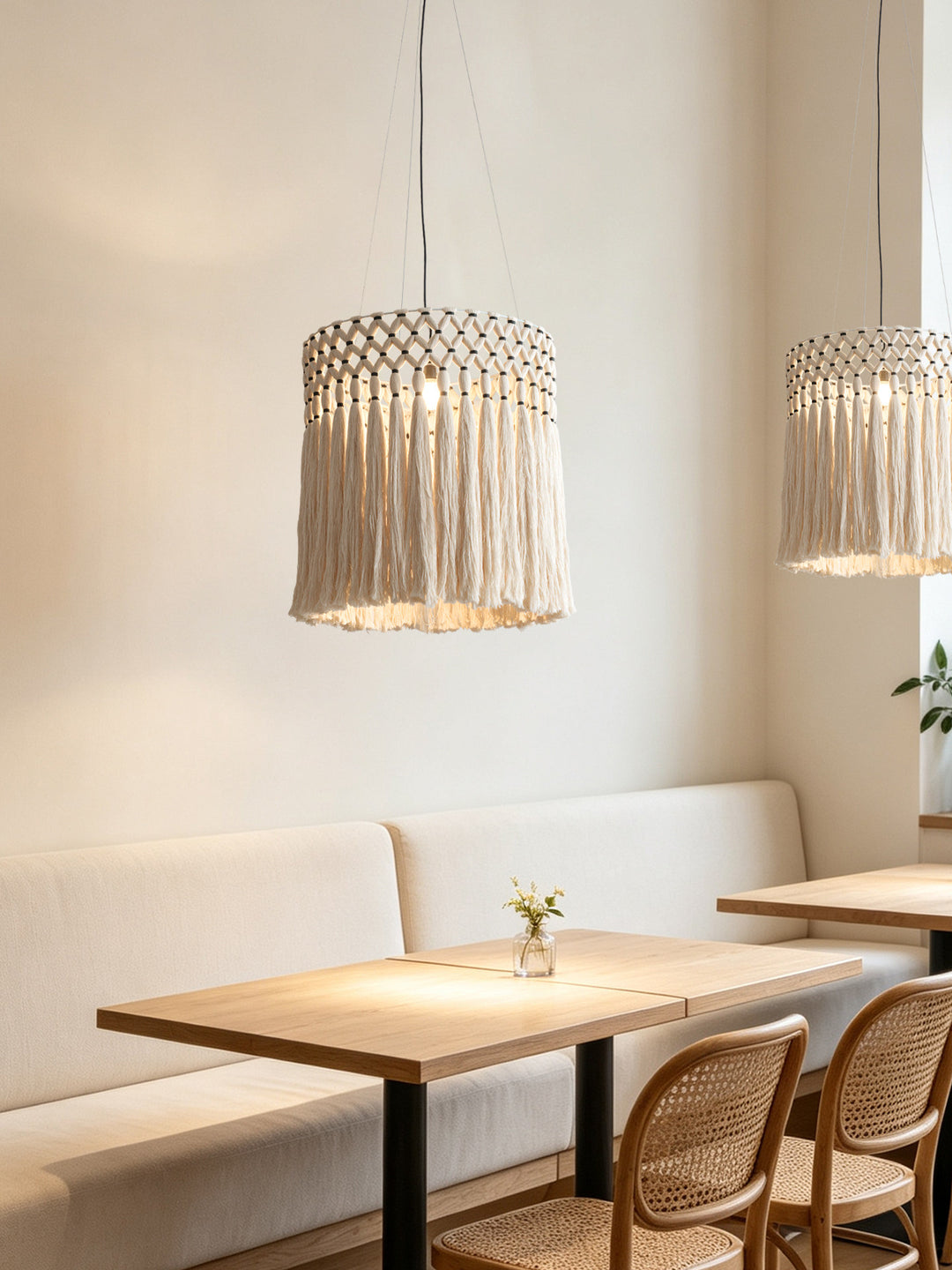 Thatch Macrame Tassel Pendant Lamp