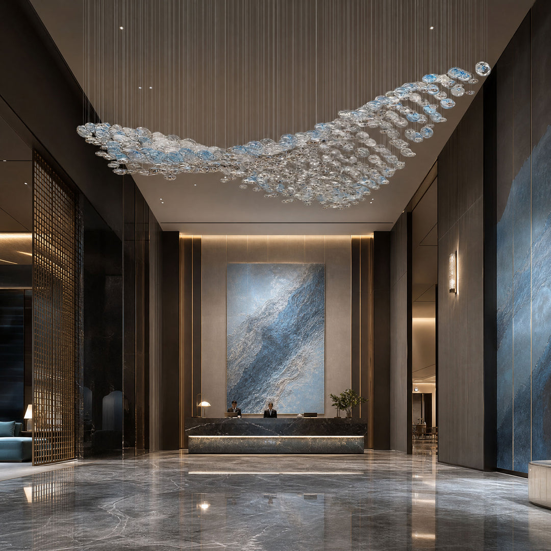 The Flying Surge LED Chandelier | Custom Size &amp; Made-to-Order Lighting for Luxury Homes &amp; Commercial Spaces
