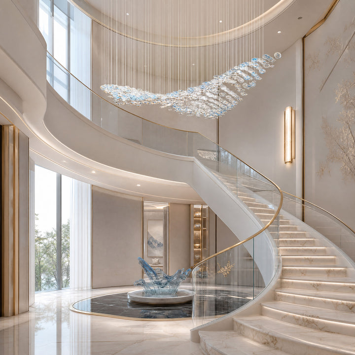 The Flying Surge LED Chandelier | Custom Size &amp; Made-to-Order Lighting for Luxury Homes &amp; Commercial Spaces