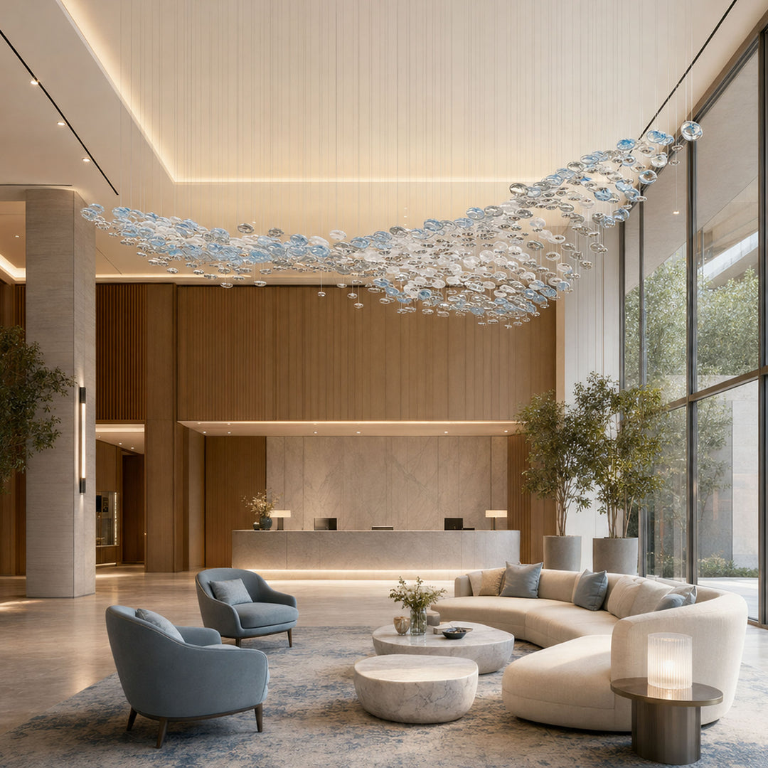 The Flying Surge LED Chandelier | Custom Size &amp; Made-to-Order Lighting for Luxury Homes &amp; Commercial Spaces