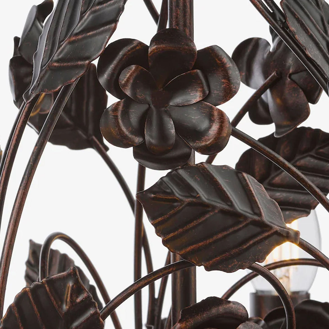 Rosaio Wrought Iron Chandelier - Vakkerlight