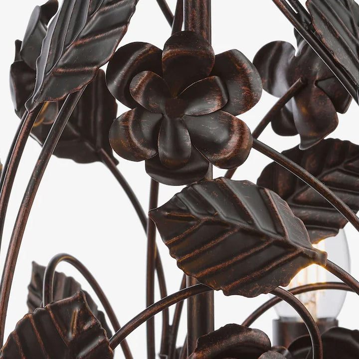 Rosaio Wrought Iron Chandelier - Vakkerlight