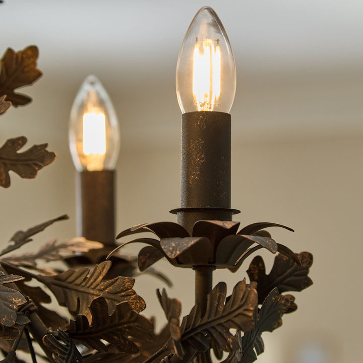 Thicket Oak Leaf Chandelier - Vakkerlight