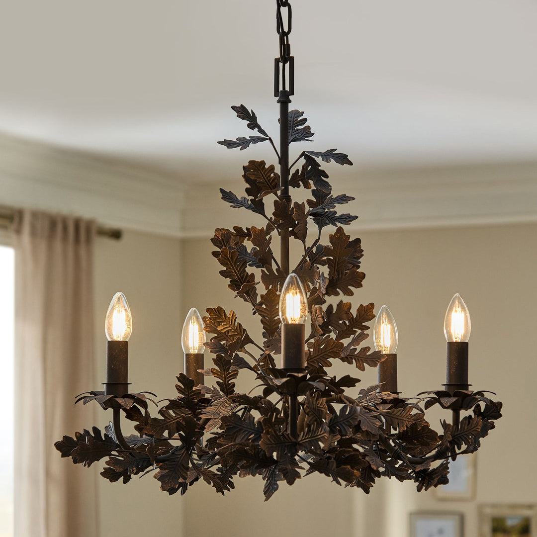 Thicket Oak Leaf Chandelier - Vakkerlight
