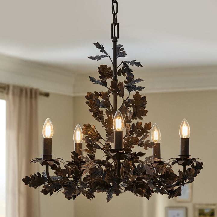 Thicket Oak Leaf Chandelier - Vakkerlight