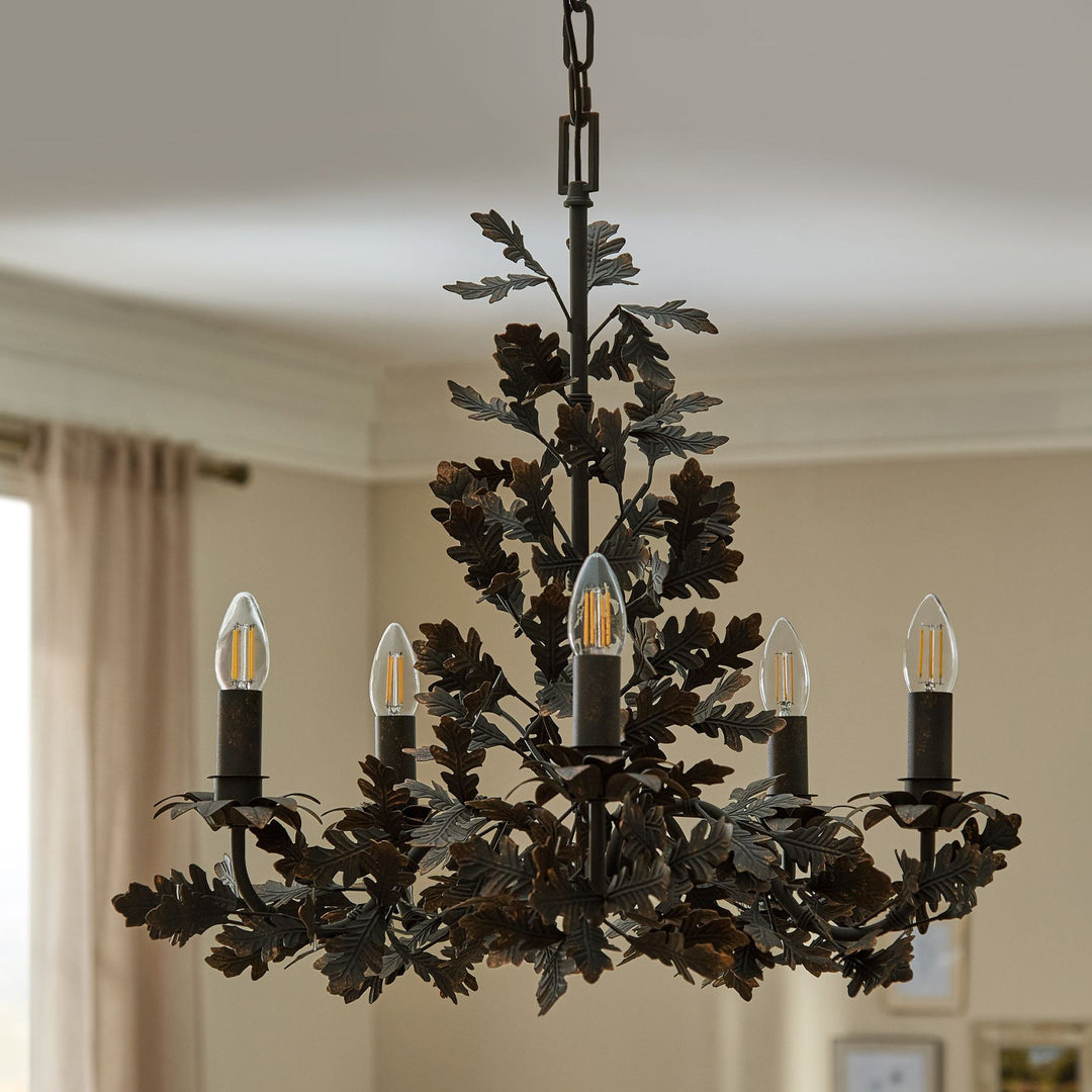 Thicket Oak Leaf Chandelier - Vakkerlight