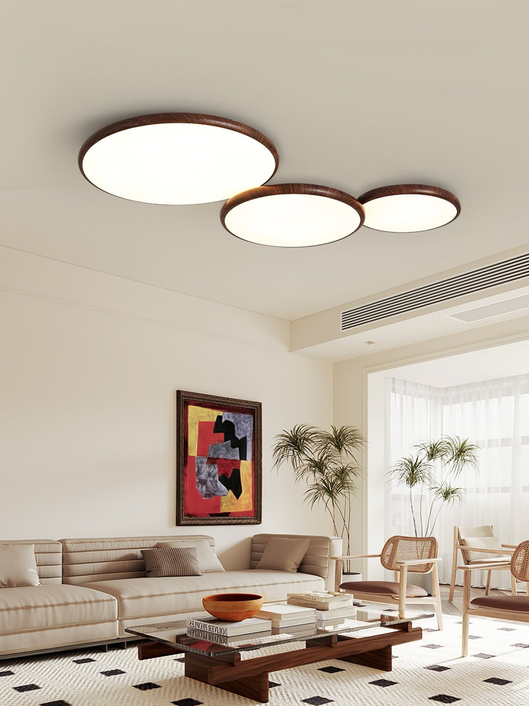 Thin Geometry Shape Ceiling Lamp - Vakkerlight