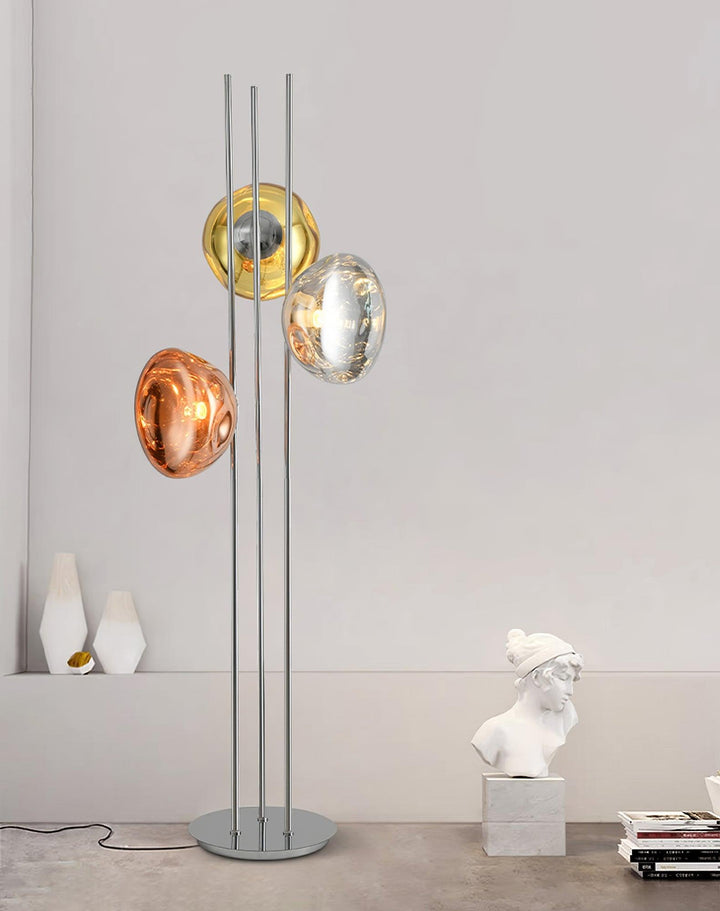 Three Lava Glass Floor Lamp - Vakkerlight