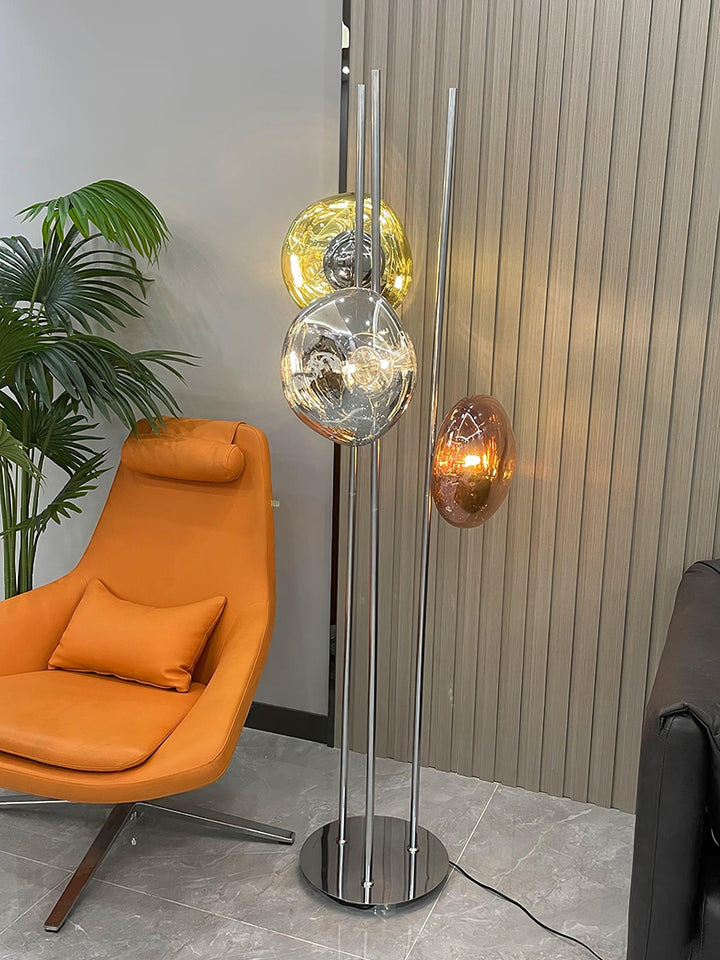 Three Lava Glass Floor Lamp - Vakkerlight