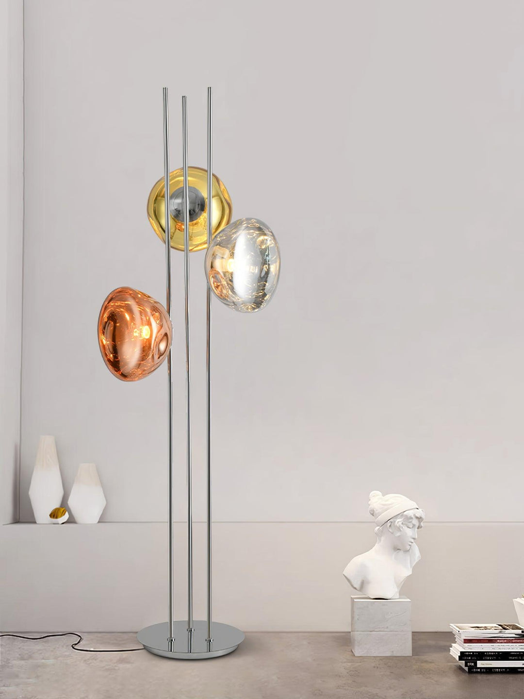 Three Lava Glass Floor Lamp - Vakkerlight