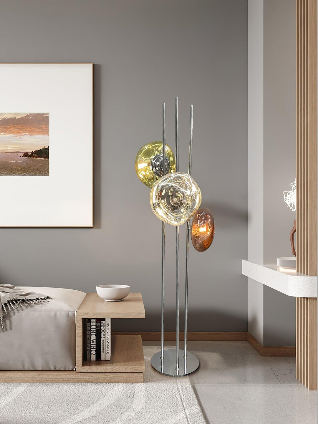 Three Lava Glass Floor Lamp - Vakkerlight