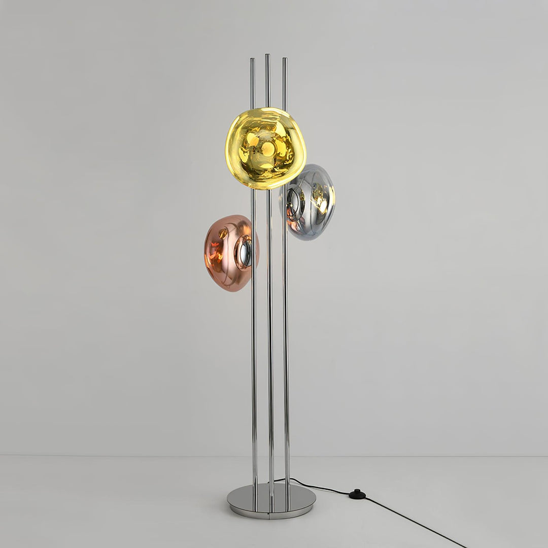 Three Lava Glass Floor Lamp - Vakkerlight