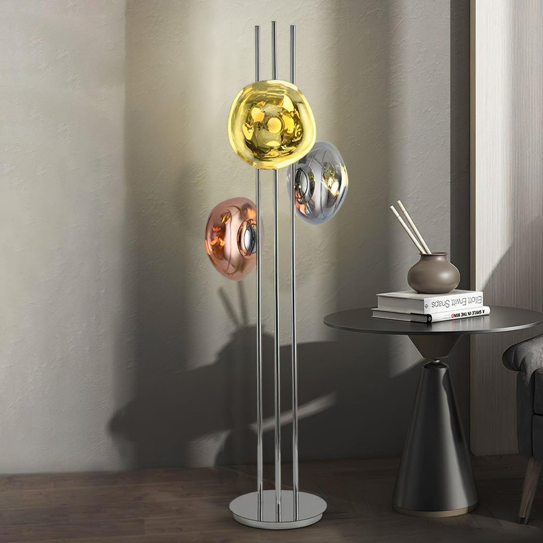 Three Lava Glass Floor Lamp - Vakkerlight