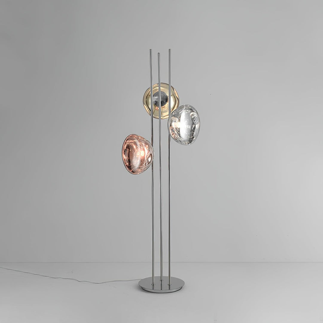 Three Lava Glass Floor Lamp - Vakkerlight