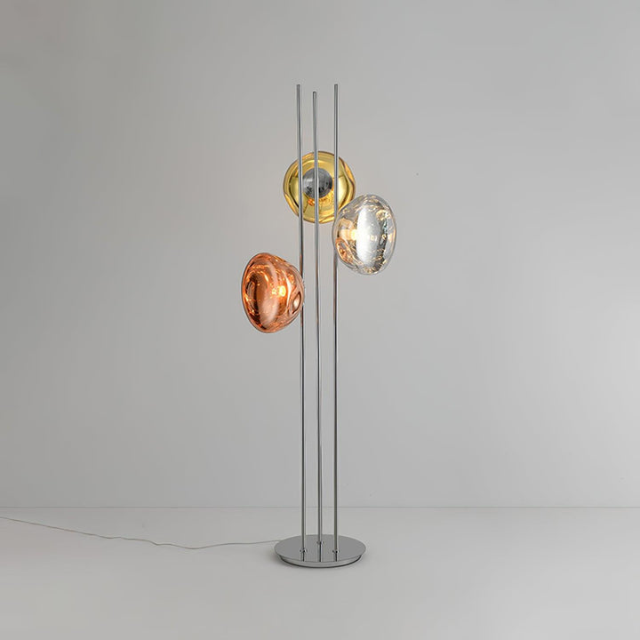 Three Lava Glass Floor Lamp - Vakkerlight