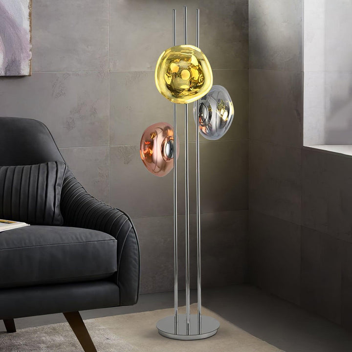 Three Lava Glass Floor Lamp - Vakkerlight