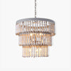 Three Tiered Wood Beaded Chandelier - Vakkerlight