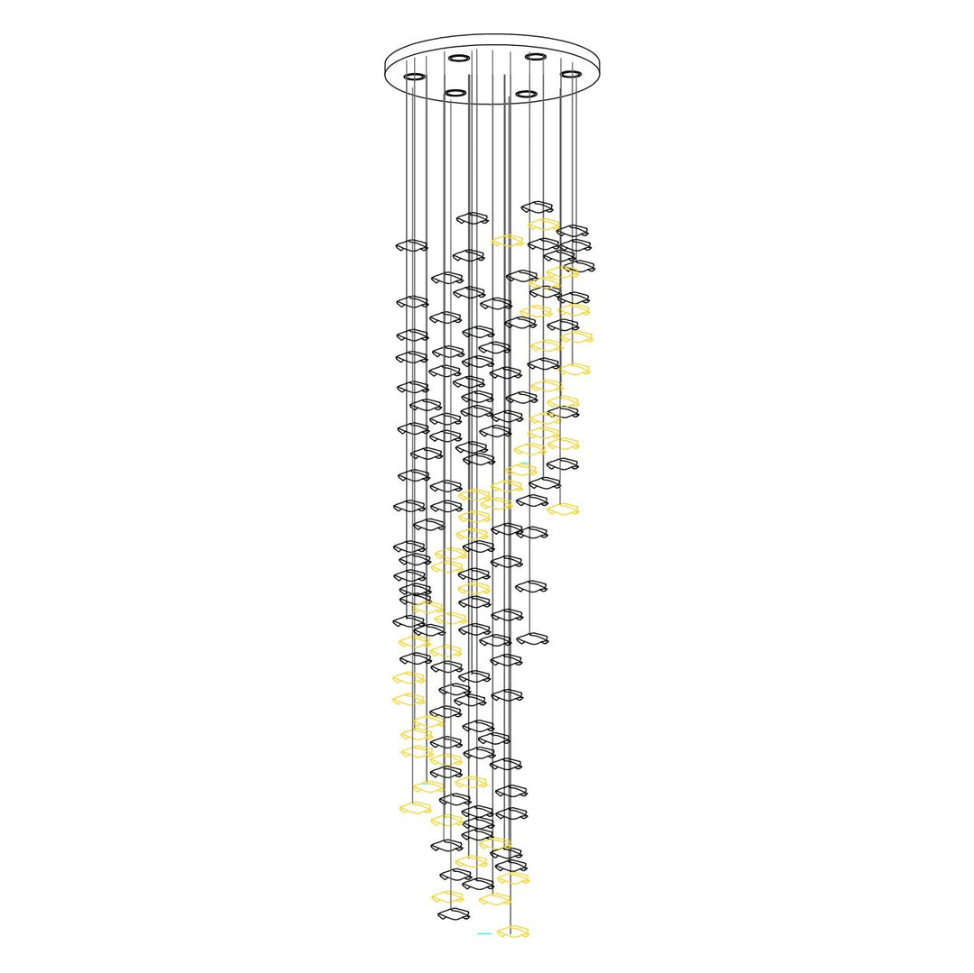 Tidal Stair Chandelier - Vakkerlight