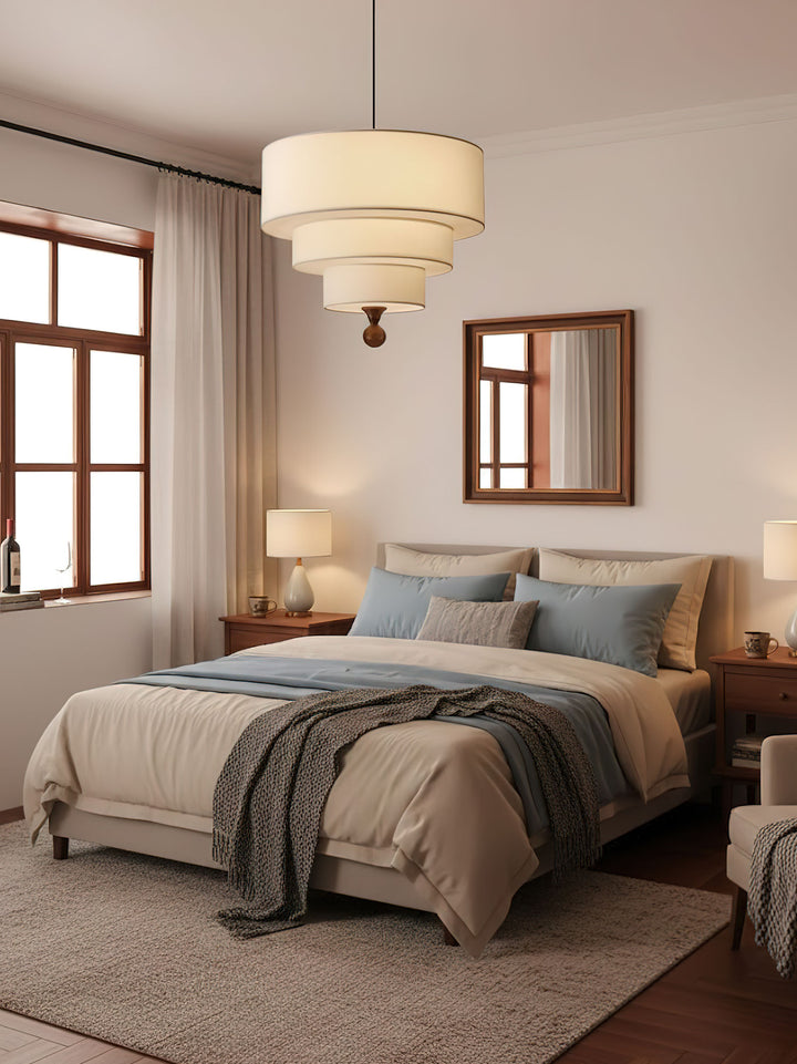 Tiered Fabric Pendant Light - Vakkerlight