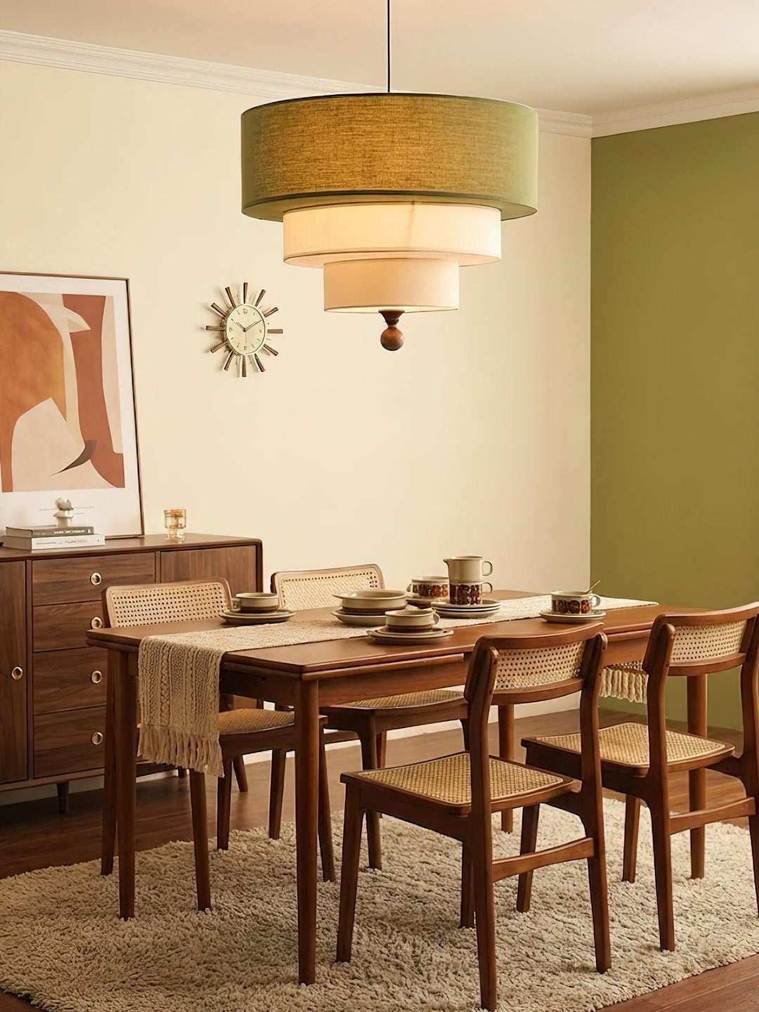 Tiered Fabric Pendant Light - Vakkerlight