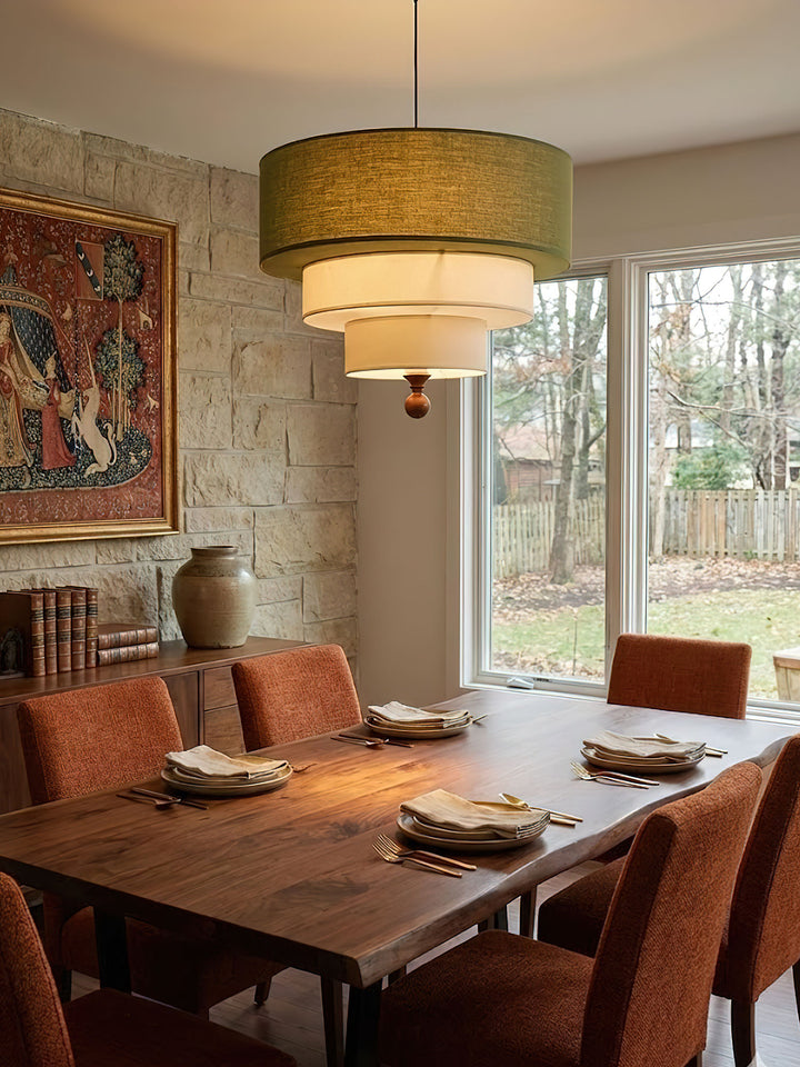 Tiered Fabric Pendant Light - Vakkerlight