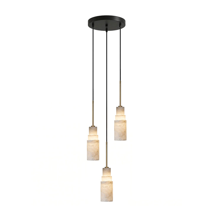 Tiered Alabaster Cluster Chandelier - Vakkerlight