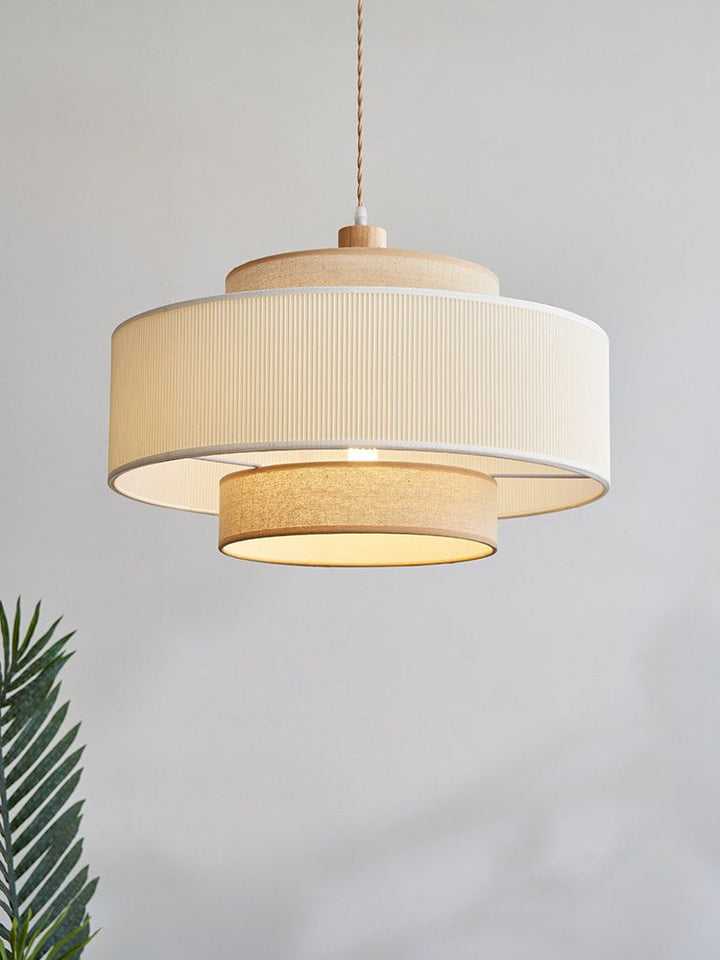 Tiered Linen Pendant Lamp - Vakkerlight